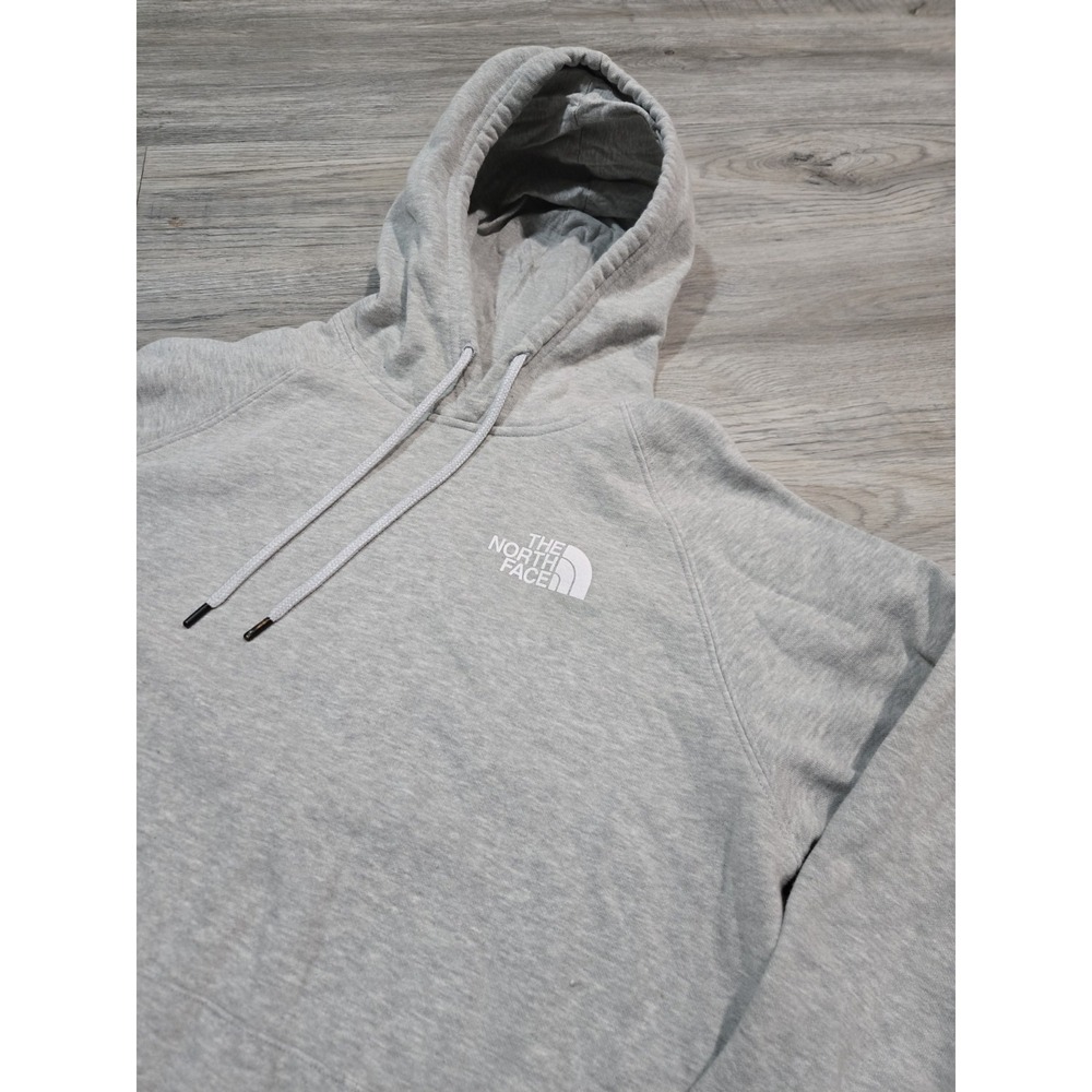 The North Face Logo Pullover Hoodie Gray Knit Women's XL Long Sleeve Casual - Picture 2 of 4